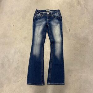 Y2K Dark Wash Flared Bootcut Wide Leg Fall Essential Low Rise Jeans Eddie Bauer